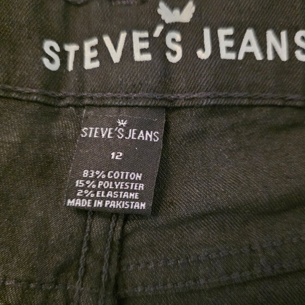 NWT Steve's Jeans Women's Stretch Denim Slim Fit Jeans, Size 12 - Picture 8 of 8
